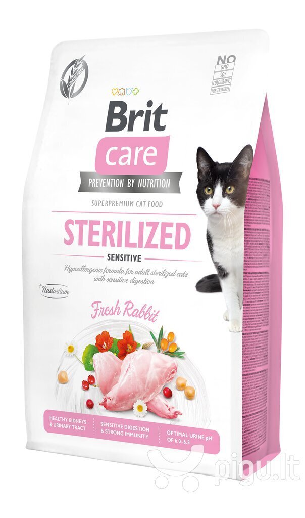 Brit Care viljaton ruoka steriloiduille kissoille, joilla on herkkä  ruoansulatus, 400 kg hinta 