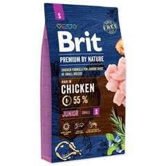 Brit Premium by Nature Junior S täysravinto koirille 1kg hinta ja tiedot | Brit Premium By Nature Lemmikit | hobbyhall.fi