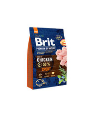 Brit Premium by Nature Sport täysravinto koirille 3kg hinta ja tiedot | Koiran kuivaruoka | hobbyhall.fi