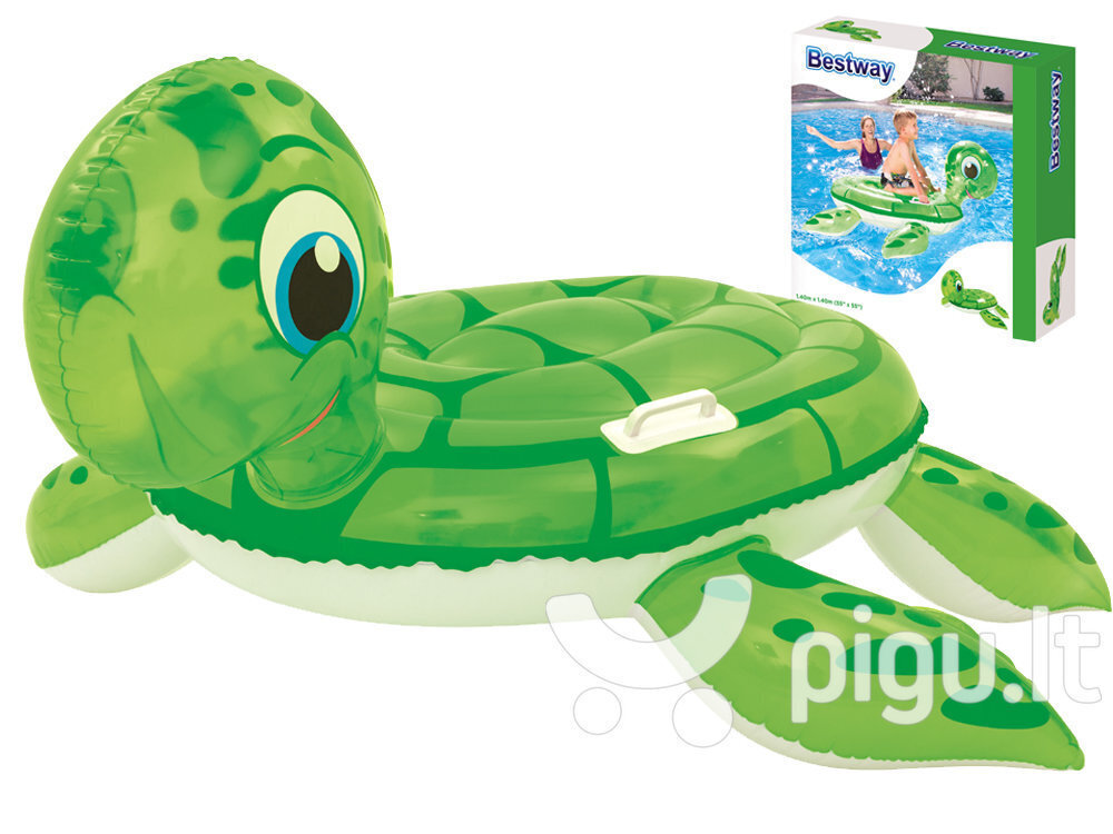 Ilmatäytteinen lautta Bestway Turtle 147 x 140 cm hinta ja tiedot | Puhallettavat vesilelut ja uima-asusteet | hobbyhall.fi