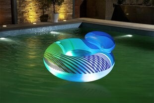 Puhallettava lautta LED-valolla Bestway Swim Bright, monivärinen hinta ja tiedot | Puhallettavat vesilelut ja uima-asusteet | hobbyhall.fi