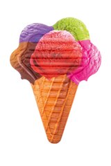 Puhallettava lautta Bestway Ice-Cream, eri värejä hinta ja tiedot | Puhallettavat vesilelut ja uima-asusteet | hobbyhall.fi