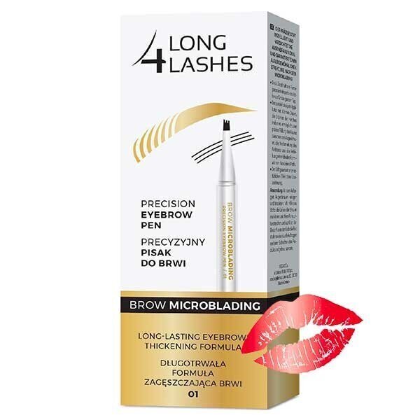 Long 4 Lashes Microblading, Precision kulmakarvojen kynä 01, 1,1 ml. hinta ja tiedot | Silmämeikit | hobbyhall.fi