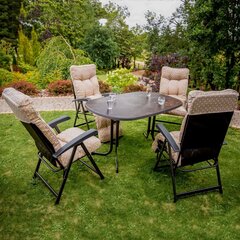 Patio Dine & Relax -puutarhapöytä, harmaa/ruskea hinta ja tiedot | Puutarhapöydät | hobbyhall.fi