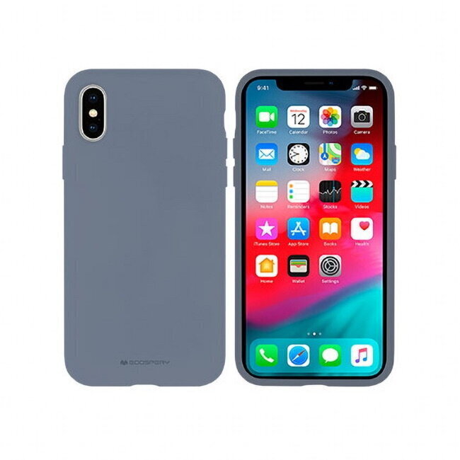 Puhelinkuori Mercury Silicone Case Apple iPhone X / XS tummansininen. hinta ja tiedot | Puhelimen kuoret ja kotelot | hobbyhall.fi