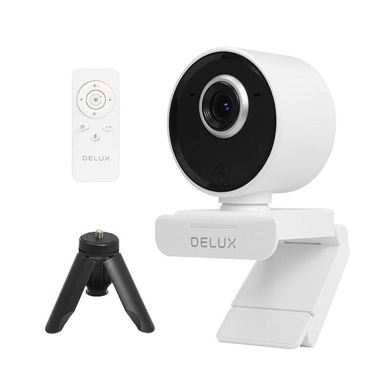 Delux DC07 2MP 1920x1080p verkkokamera , white hinta ja tiedot | Web-kamerat | hobbyhall.fi