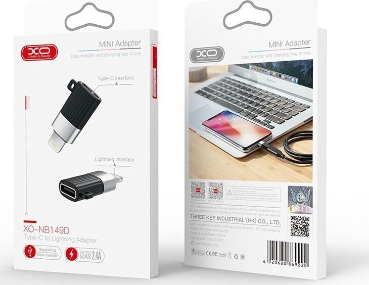 Adapteri USB TelForceOne XO NB149-D USB-C - salama hinta ja tiedot | Adapterit | hobbyhall.fi