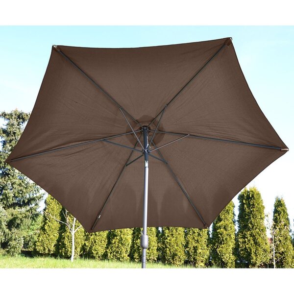 Saska Garden 250 -aurinkovarjo, 250 x 250 x 230 cm, ruskea Internetistä