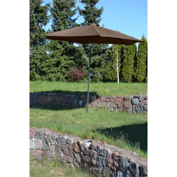 Saska Garden 250 -aurinkovarjo, 250 x 250 x 230 cm, ruskea palaute