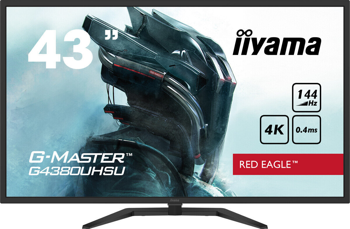 iiyama G-MASTER 43" 4K UHD VA näyttö G4380UHSU-B1 hinta ja tiedot | Näytöt | hobbyhall.fi