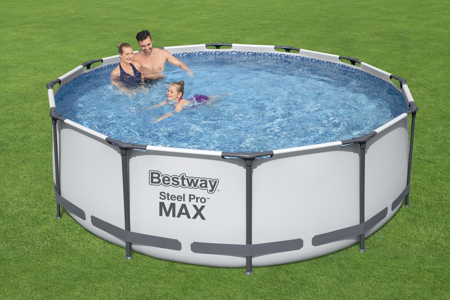 Runkoallas Bestway Steel Pro Max vesisuodattimella, 366x100 cm hinta ja tiedot | Uima-altaat | hobbyhall.fi