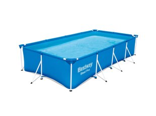 Runkoallas Bestway Steel Pro, 400x211x81 cm, sininen hinta ja tiedot | Uima-altaat | hobbyhall.fi