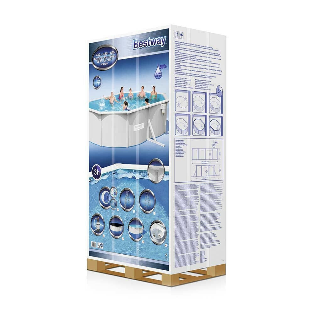 Bestway Hydrium runkoallas hiekkasuodattimella 500 x 360 x 120 cm hinta ja tiedot | Uima-altaat | hobbyhall.fi