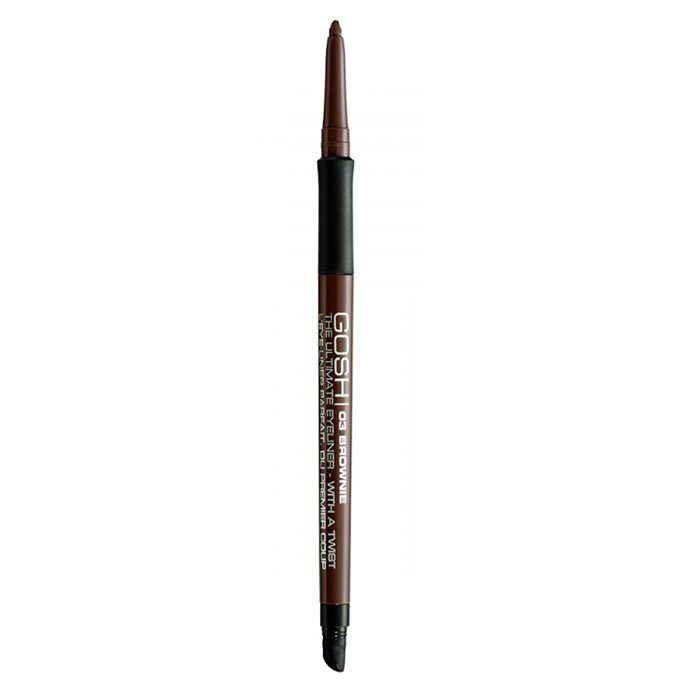 GOSH The Ultimate Eyeliner with a twist -silmänrajauskynä, 0.4 g, 03 Brownie hinta ja tiedot | Silmämeikit | hobbyhall.fi