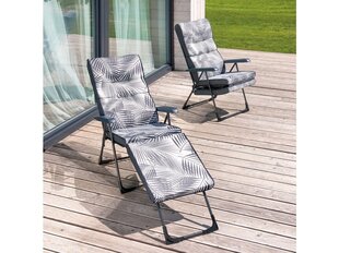 Patio Partio aurinkotuoli Santander 2in1, harmaa hinta ja tiedot | Aurinkotuolit | hobbyhall.fi