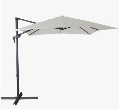 Patio Mini Roma auringonvarjo, 2.5 m, harmaa hinta ja tiedot | Aurinkovarjot ja markiisit | hobbyhall.fi