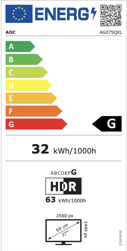 AOC AG274QXM 27"Quad HD LED näyttö hinta ja tiedot | Näytöt | hobbyhall.fi