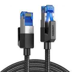 UGREEN NW153 Cat 8 F / FTP Braid Ethernet RJ45 -kaapeli 1m (musta) hinta ja tiedot | Kaapelit ja adapterit | hobbyhall.fi