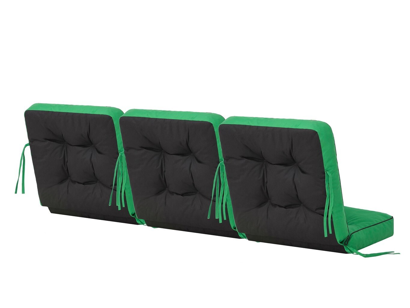 Hobbygarden Venus 3 tyynyn setti keinulle 150 cm, vihreä hinta ja tiedot | Istuintyynyt, pehmusteet ja päälliset | hobbyhall.fi