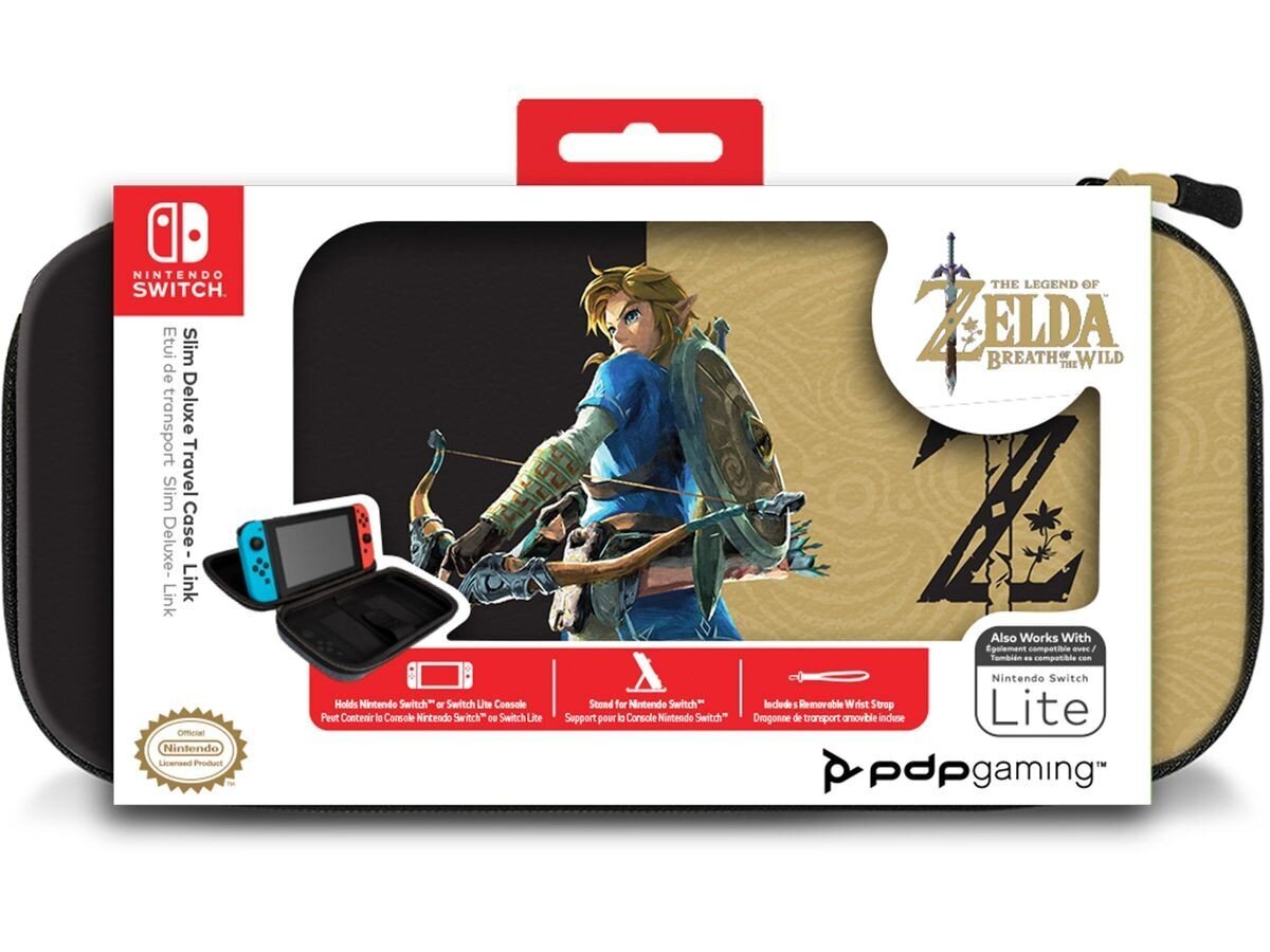 PDP Nintendo Switch Slim Travel Deluxe Case Zelda Breath of the Wild hinta ja tiedot | Pelikonsolitarvikkeet | hobbyhall.fi