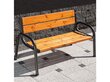 Penkki Patio Park Lux II 150 cm, ruskea/harmaa hinta ja tiedot | Puutarhapenkit | hobbyhall.fi