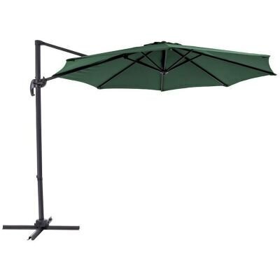 Aurinkovarjo Kazuar, tummanvihreä hinta ja tiedot | Aurinkovarjot ja markiisit | hobbyhall.fi