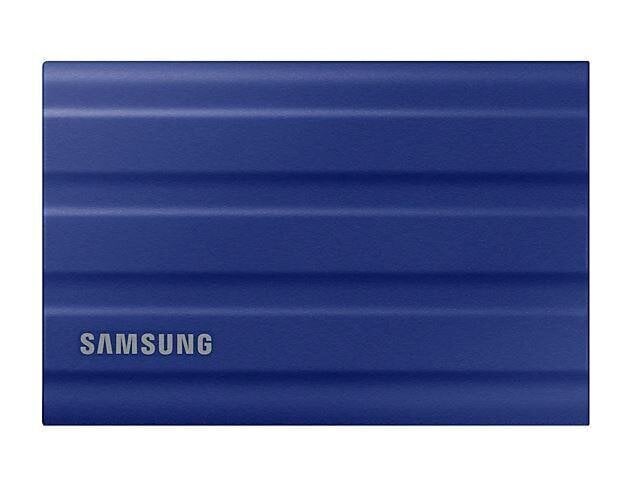 Ulkoinen muisti SSD Samsung 2 TB T7 Shield USB3.2 sininen (MU-PE2T0R/EU) hinta ja tiedot | Ulkoiset kovalevyt | hobbyhall.fi