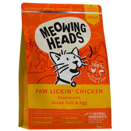 Meowing Heads Hey Good Looking -kuivaruoka kissalle, 4 kg hinta ja tiedot | Kissan kuivaruoka | hobbyhall.fi