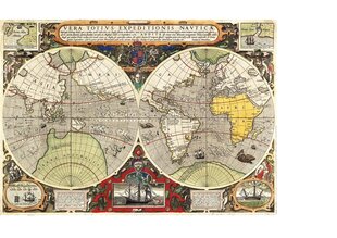 Palapeli Clementoni High Quality Collection Antique Nautical Map Antiikkinen merikartta 36526, 6000 kpl hinta ja tiedot | Palapelit | hobbyhall.fi