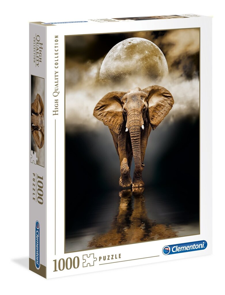 Palapeli Clementoni High Quality Dramblys/Elephant, 1000 kpl. hinta ja tiedot | Palapelit | hobbyhall.fi