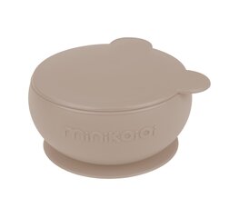 Liukumaton kulho kannella Minikoioi Bowly, Bubble Beige, 101080008 hinta ja tiedot | Minikoioi Lapset | hobbyhall.fi