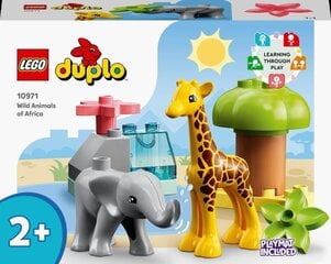10971 LEGO® DUPLO® Town Afrikan villieläimet hinta ja tiedot | LEGOT ja rakennuslelut | hobbyhall.fi