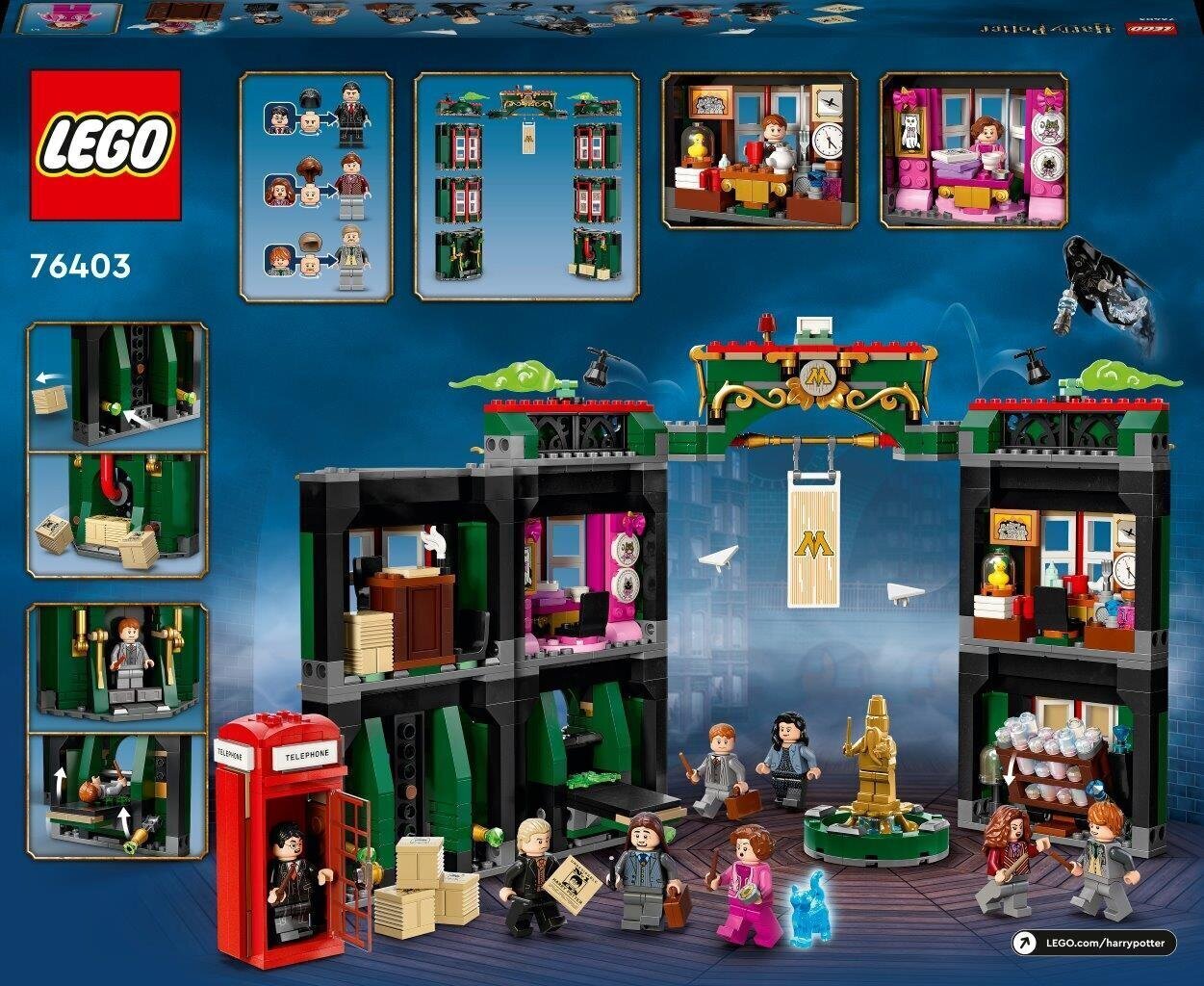 76403 LEGO® Harry Potter Taikaministeriö hinta ja tiedot | LEGOT ja rakennuslelut | hobbyhall.fi