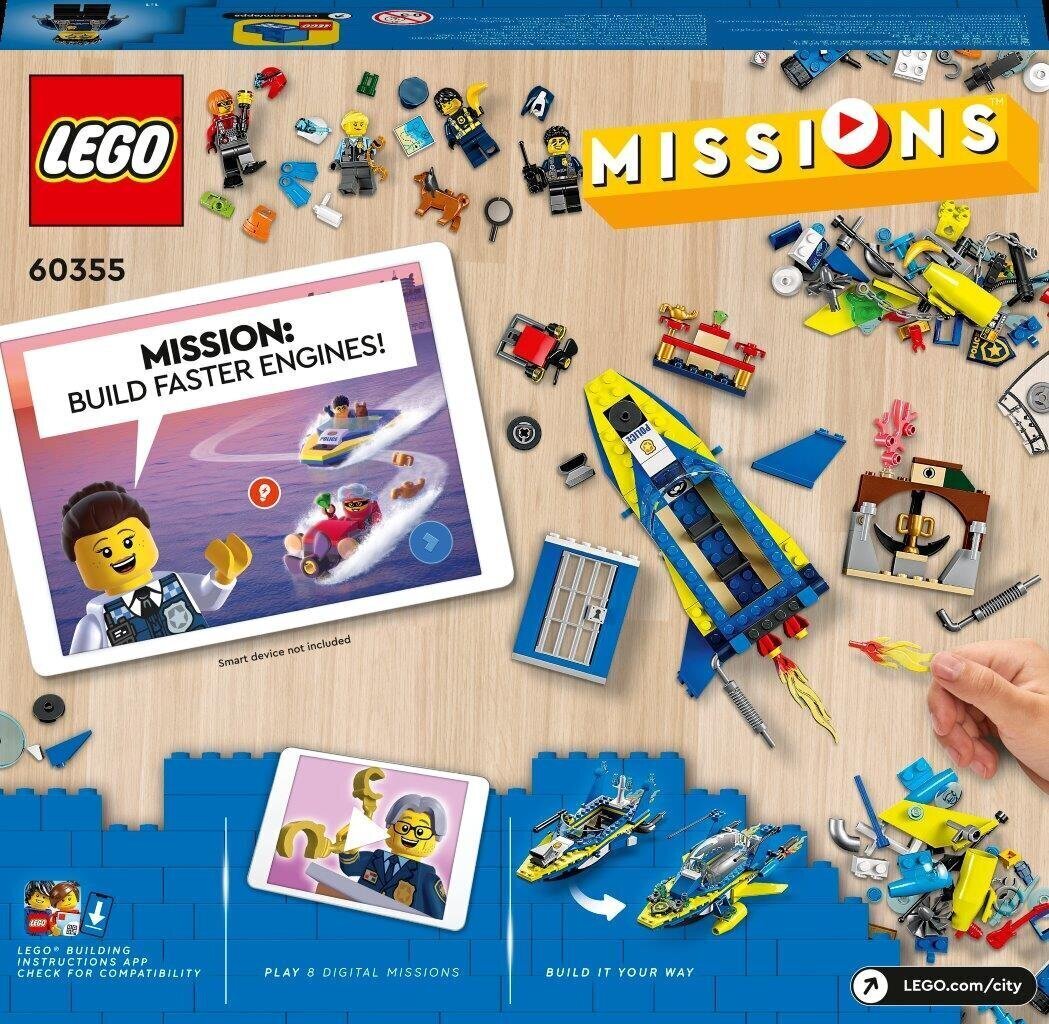 60355 LEGO® City Water Police Detective Mission Game Set hinta ja tiedot | LEGOT ja rakennuslelut | hobbyhall.fi