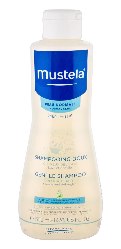 Lasten hellävarainen shampoo Mustela Baby 500 ml hinta ja tiedot | Lasten ja äitiysajan kosmetiikka | hobbyhall.fi