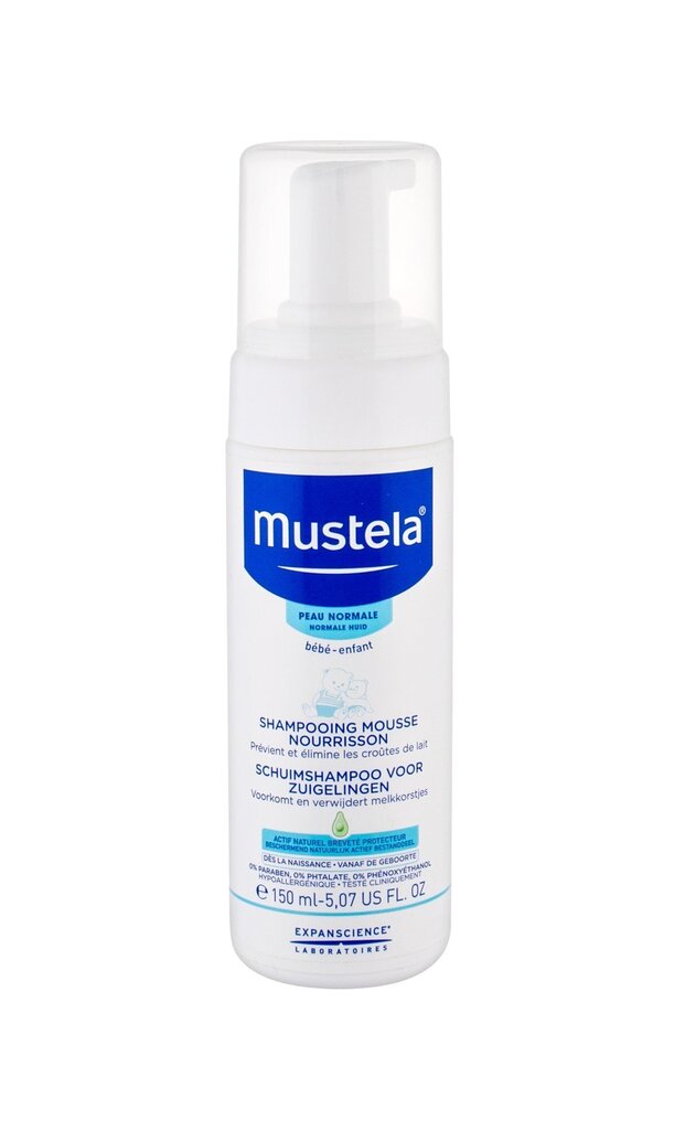 Mustela Bébé Foam Shampoo lapsille, 150 ml hinta ja tiedot | Lasten ja äitiysajan kosmetiikka | hobbyhall.fi