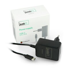 Virtalähde justPi USB-C 5V/3A hinta ja tiedot | Virtalähteet | hobbyhall.fi