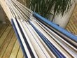 Sardinia kaksipaikkainen riippumatto 150x200 cm, sininen/valkoinen hinta ja tiedot | Riippumatot | hobbyhall.fi