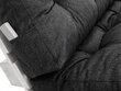 Hobbygarden Leo 60x40cm selkänojatyyny eurolavalle, harmaa hinta ja tiedot | Istuintyynyt, pehmusteet ja päälliset | hobbyhall.fi