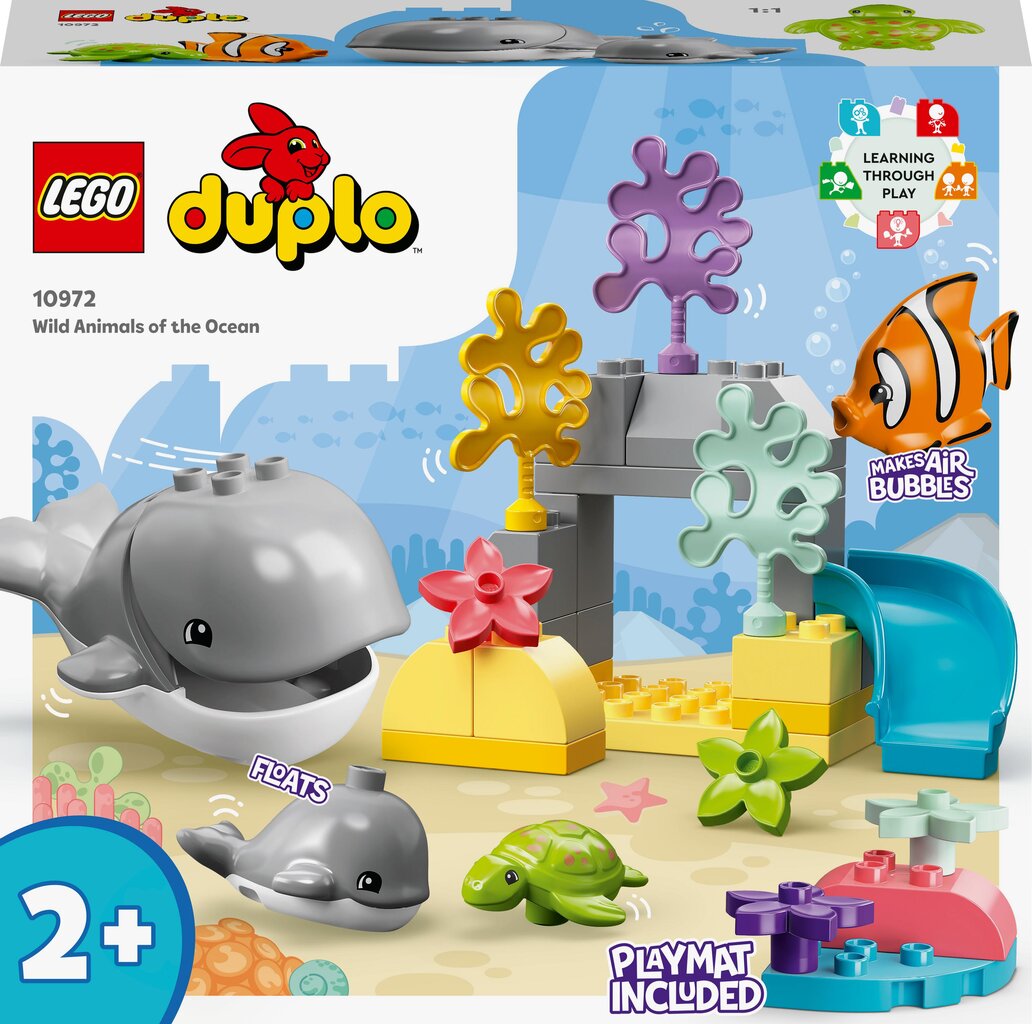 10972 LEGO® DUPLO® Town Villit valtameren eläimet hinta ja tiedot | LEGOT ja rakennuslelut | hobbyhall.fi