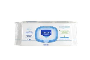 Mustela Bébé kosteuspyyhe lapsille 70 kpl hinta ja tiedot | Lasten ja äitiysajan kosmetiikka | hobbyhall.fi