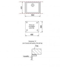 Tiskiallas Plados-Telma CUBE Undermount ON5610ST 28TG maidonvalkoinen hinta ja tiedot | Keittiöaltaat | hobbyhall.fi