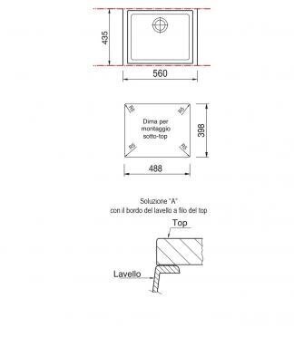 Tiskiallas Plados-Telma CUBE Undermount ON5610ST 26TG Musta matta hinta ja tiedot | Keittiöaltaat | hobbyhall.fi