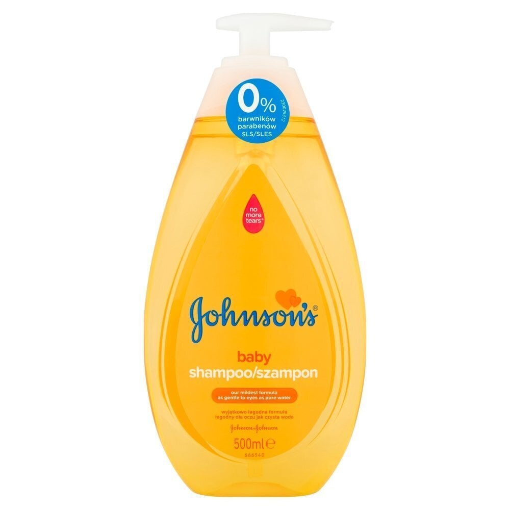 Johnson's Baby Gold - lasten shampoo, 500 ml hinta ja tiedot | Lasten ja äitiysajan kosmetiikka | hobbyhall.fi