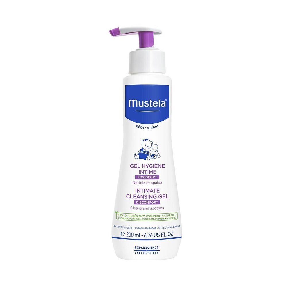 Mustela Intimate -intiimipesuvaahto lapsille, 200 ml hinta ja tiedot | Lasten ja äitiysajan kosmetiikka | hobbyhall.fi