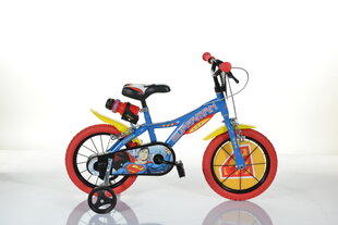 Dino Bikes lasten polkupyörä Superman 14", sininen/punainen/keltainen hinta ja tiedot | Superman Pyörät, potkulaudat, rullaluistimet ja skeittilaudat | hobbyhall.fi