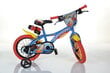 Dino Bikes lasten polkupyörä Superman 14", sininen/punainen/keltainen hinta ja tiedot | Polkupyörät | hobbyhall.fi