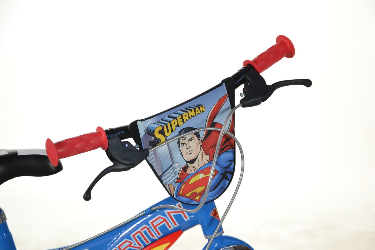 Dino Bikes lasten polkupyörä Superman 14", sininen/punainen/keltainen hinta ja tiedot | Polkupyörät | hobbyhall.fi
