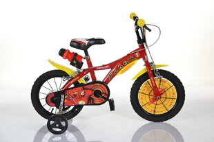 Dino Bikes lasten polkupyörä Flash 14", punainen/keltainen hinta ja tiedot | Polkupyörät | hobbyhall.fi