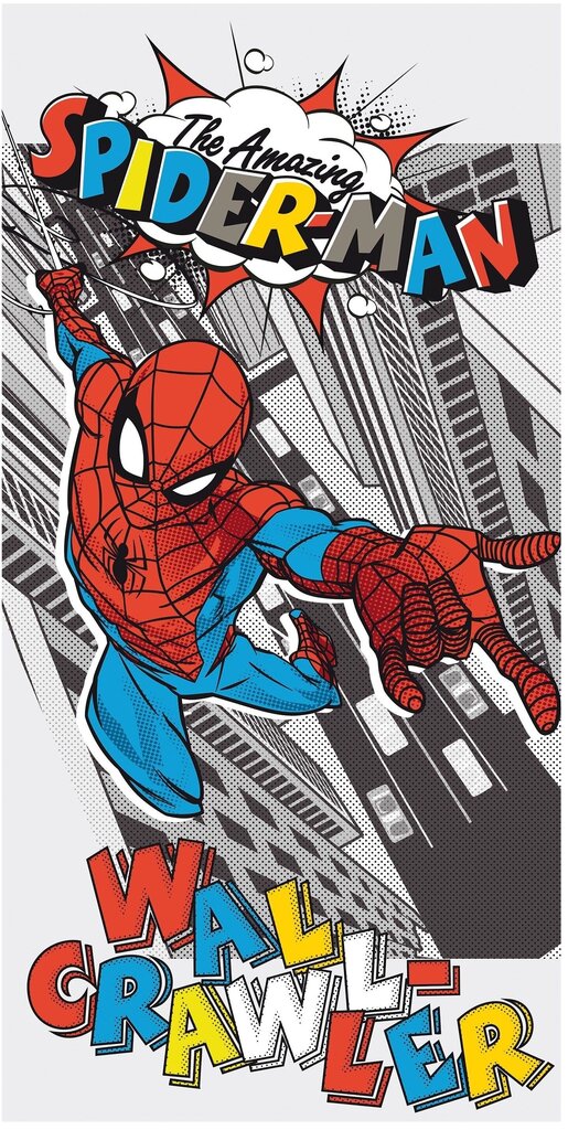 Spiderman Pop -pyyhe, 70 x 140 cm hinta ja tiedot | Pyyhkeet | hobbyhall.fi